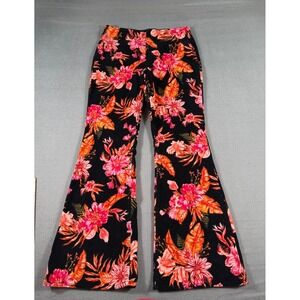 No Boundaries Corduroy Floral Flare Pants Bell Bottoms  Boho Y2K Juniors 11-13